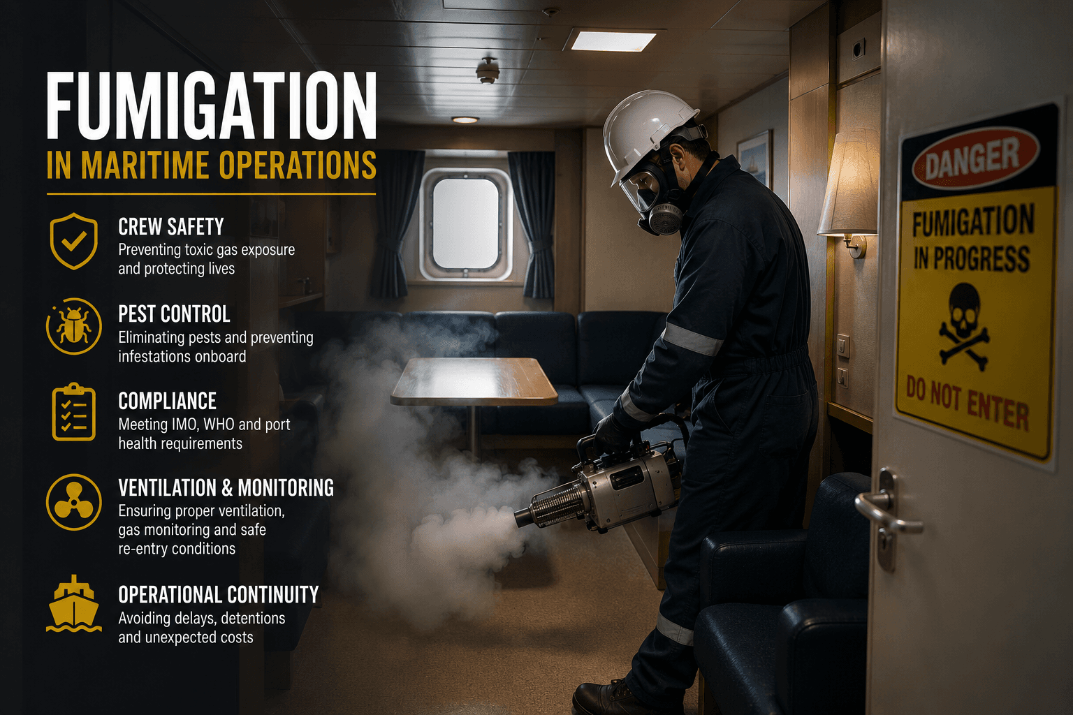 Fumigation Safety Onboard Ships: Operational Risks, Compliance & Technical Challenges